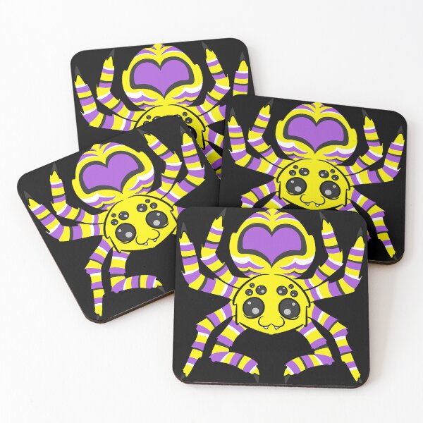 Item preview, Nonbinary Pride Spider designed and sold by JaxNaBox.