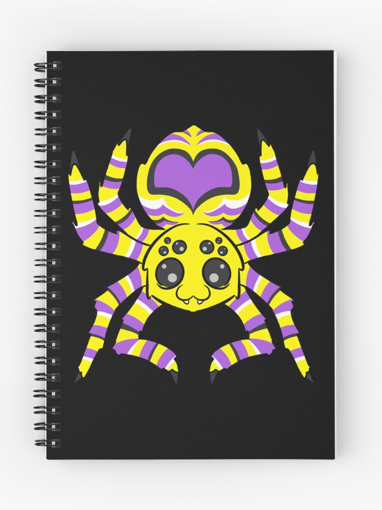 Thumbnail 1 of 3, Journal, Nonbinary Pride Spider designed and sold by JaxSabertooth.