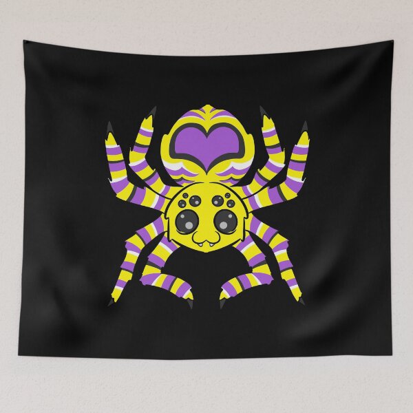 Item preview, Nonbinary Pride Spider designed and sold by JaxNaBox.