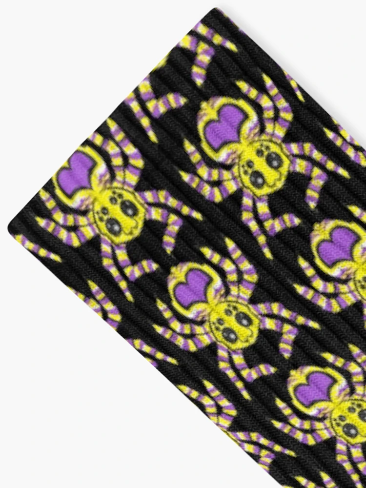 Thumbnail 2 of 5, Socks, Nonbinary Pride Spider designed and sold by JaxNaBox.