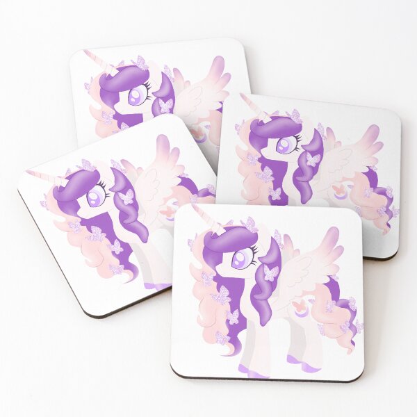 Item preview, glittery butterfly pony purple designed and sold by oxxxenfree.