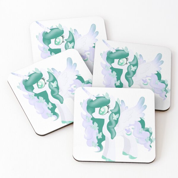 Item preview, glittery butterfly pony cyan designed and sold by oxxxenfree.