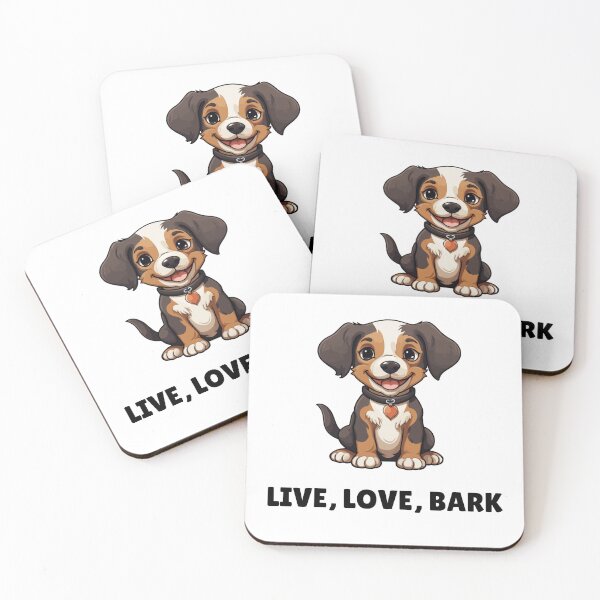 Item preview, Cute Dog Lovers "Live Love Bark" Design designed and sold by PaultonDesigns.