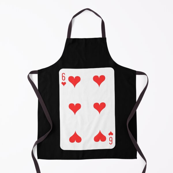 Item preview, 6 of hearts, deck of cards, card game designed and sold by Numbers-Art.