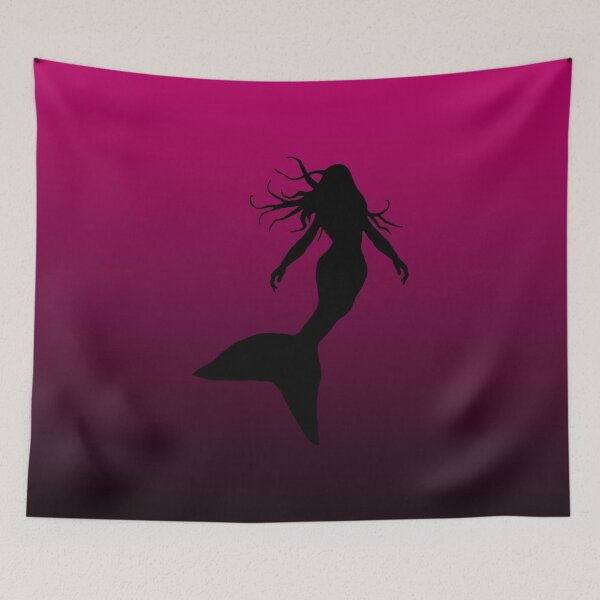 Item preview, Mysterious Mermaid Silhouette Under the Sea Art 2 of 4 designed and sold by Beachy.