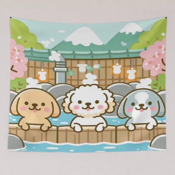 Item preview, Doggos Onsen 5 designed and sold by ClearNight.