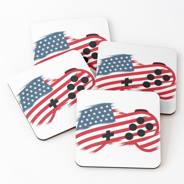 Item preview, USA American Gamer Controller 4th of July designed and sold by PlanetMarker.
