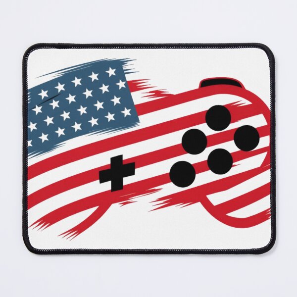 Item preview, USA American Gamer Controller 4th of July designed and sold by PlanetMarker.
