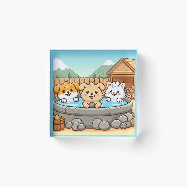 Item preview, Doggos Onsen 3 designed and sold by ClearNight.