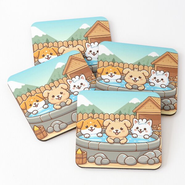Item preview, Doggos Onsen 3 designed and sold by ClearNight.