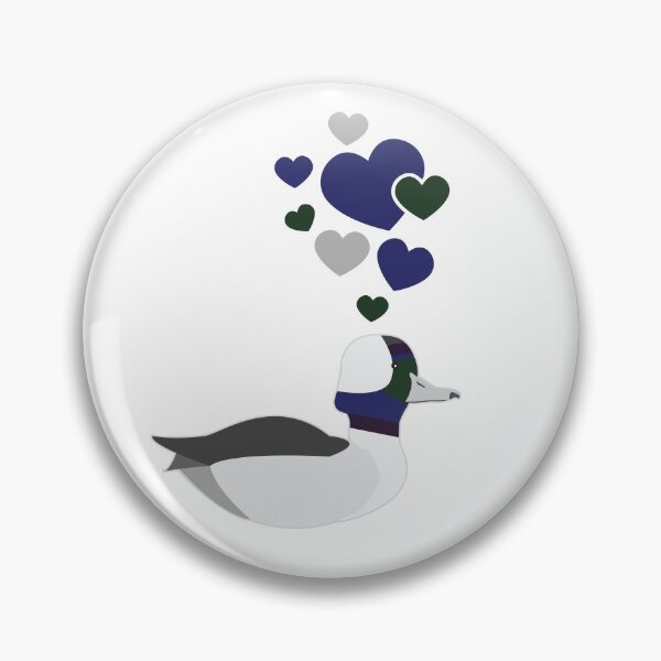 Item preview, Cute Bufflehead Duck With Hearts designed and sold by eternallygifted.