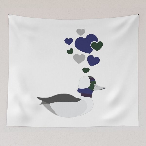 Item preview, Cute Bufflehead Duck With Hearts designed and sold by eternallygifted.