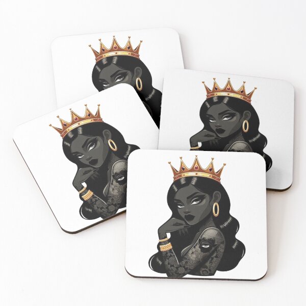 Item preview, Powerful mystic Queen with tattoos and a crown  designed and sold by DudzDesignz.