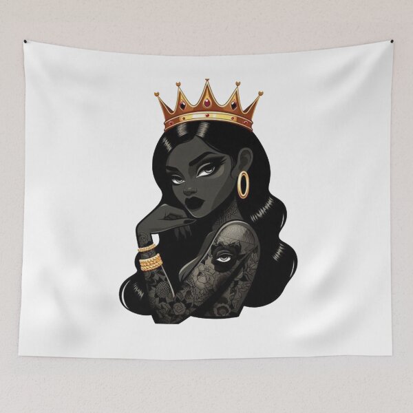 Item preview, Powerful mystic Queen with tattoos and a crown  designed and sold by DudzDesignz.