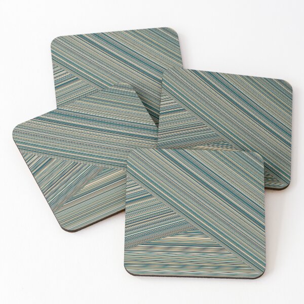Item preview, Crisscross Contemporary Bold Stripes Teal designed and sold by Alchemy-A-La-G.
