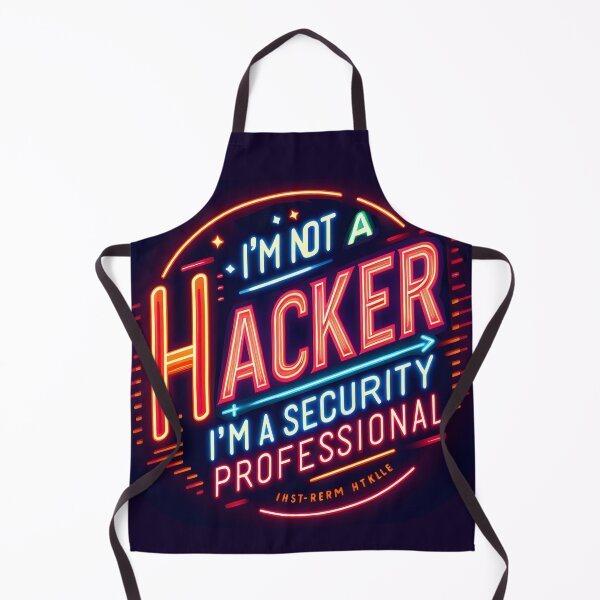 Item preview, I'm not a hacker I'm a Security Professional, typography, neon designed and sold by maxmaj.