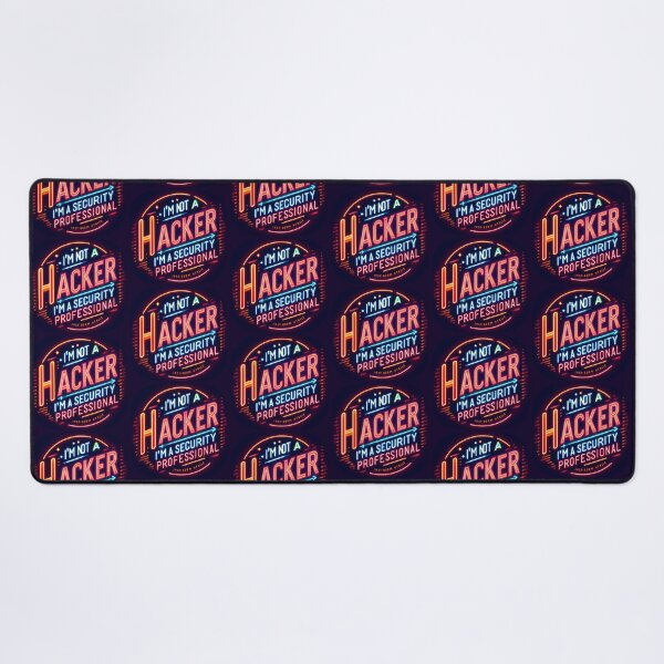 Item preview, I'm not a hacker I'm a Security Professional, typography, neon designed and sold by maxmaj.