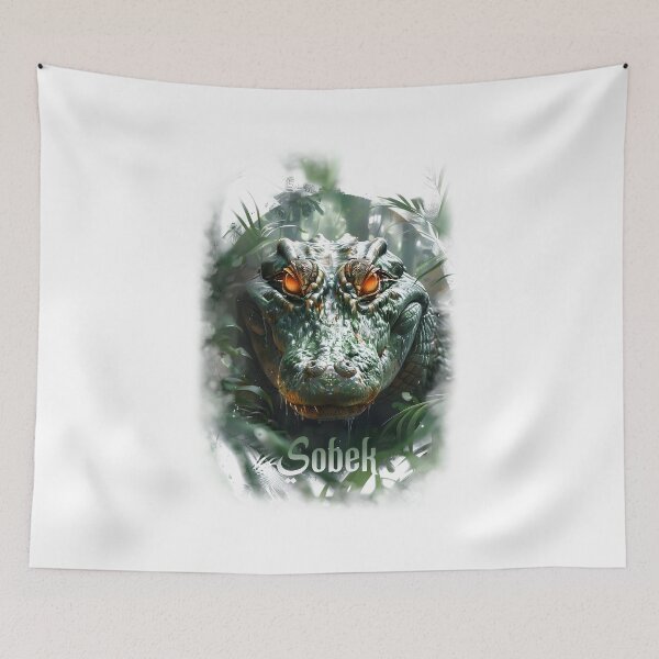 Item preview, Sobek T-Shirt (White) designed and sold by Eternal Kingdom Store.