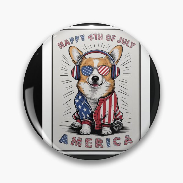 Item preview, Happy Corgi 4th of July designed and sold by Peter Stawicki.