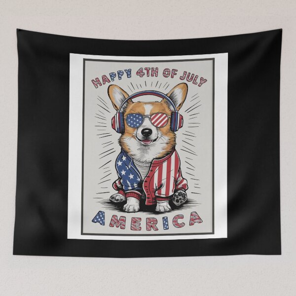 Item preview, Happy Corgi 4th of July designed and sold by Peter Stawicki.
