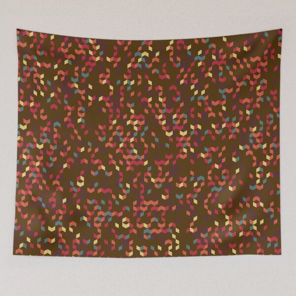 Item preview, Multicolor Geometric Cube Tessellation designed and sold by Alchemy-A-La-G.