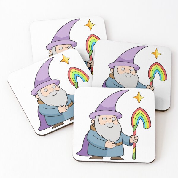 Item preview, Plump Rainbow Wizard Crafting a Magical Staff designed and sold by omerfdln34.