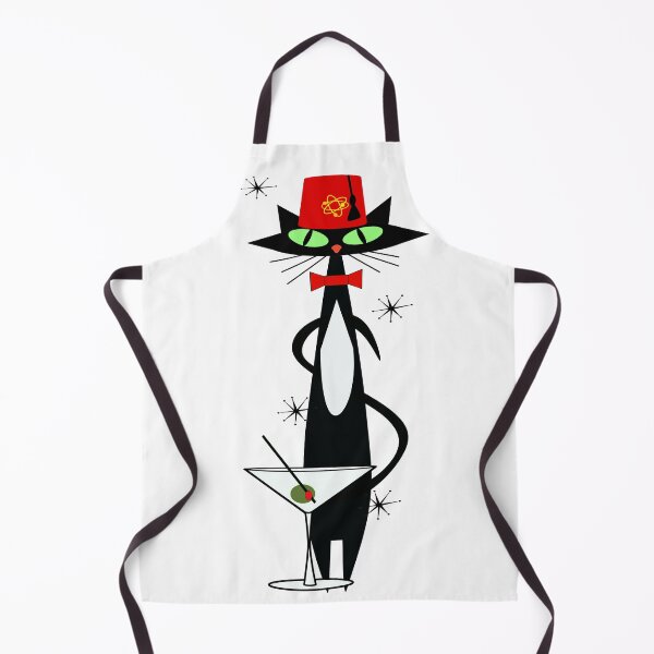 Item preview, Atomic MCM Cat with Fez designed and sold by BossAtomic.