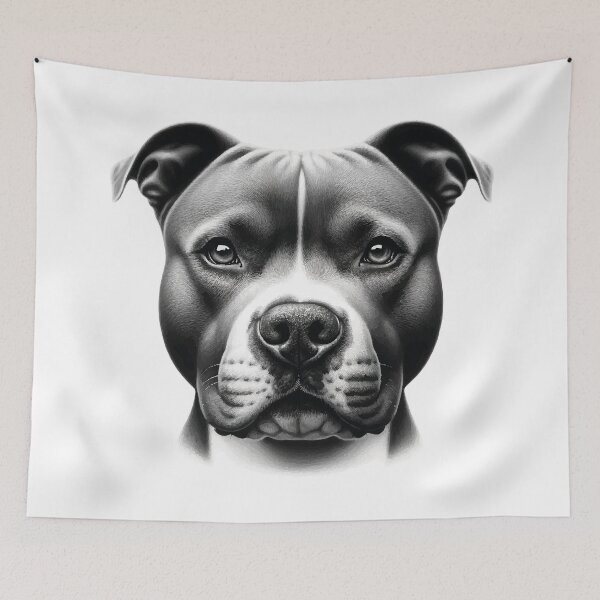 Item preview, Intense Portrait of the Pitbull designed and sold by JawArts.