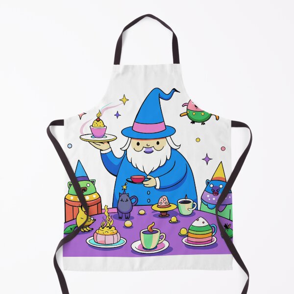 Item preview, Plump Rainbow Wizard Hosting a Tea Party designed and sold by omerfdln34.