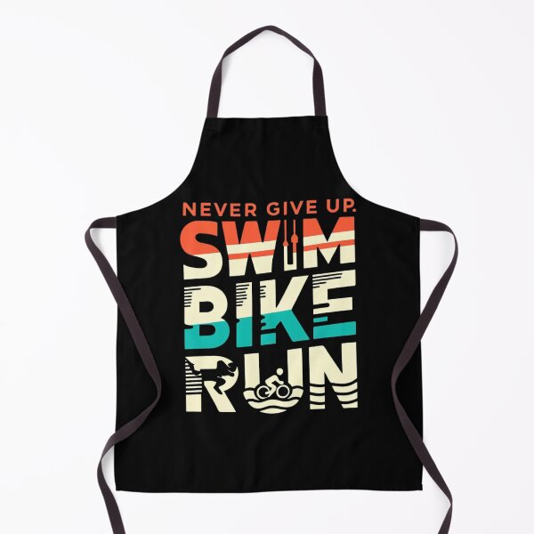 Item preview, Never Give Up - Swim Bike Run Motivational Triathlon Design designed and sold by Triathlongram.