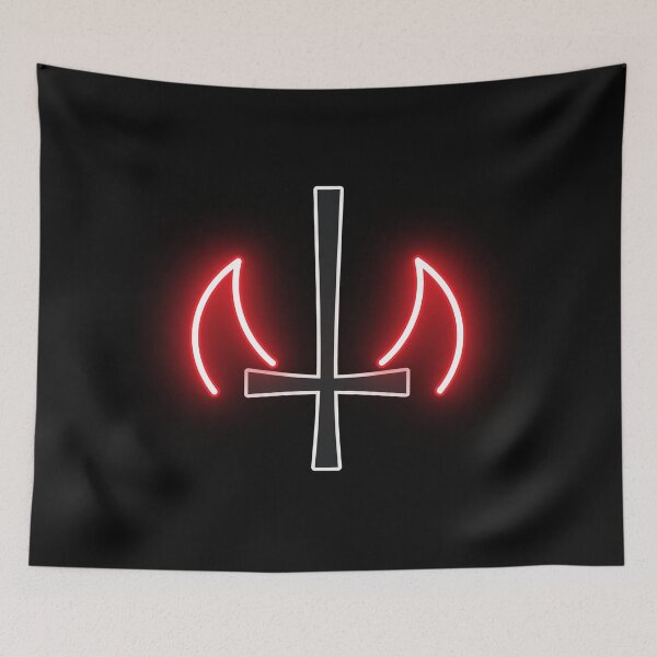 Item preview, Devil Horns Inverted Cross Hail Satan  designed and sold by Denvervineart.