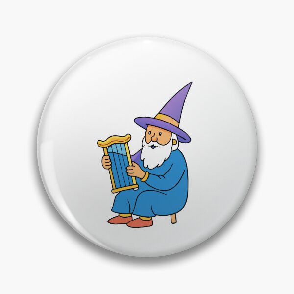 Item preview, Plump Rainbow Wizard Sitting in a Meadow designed and sold by omerfdln34.