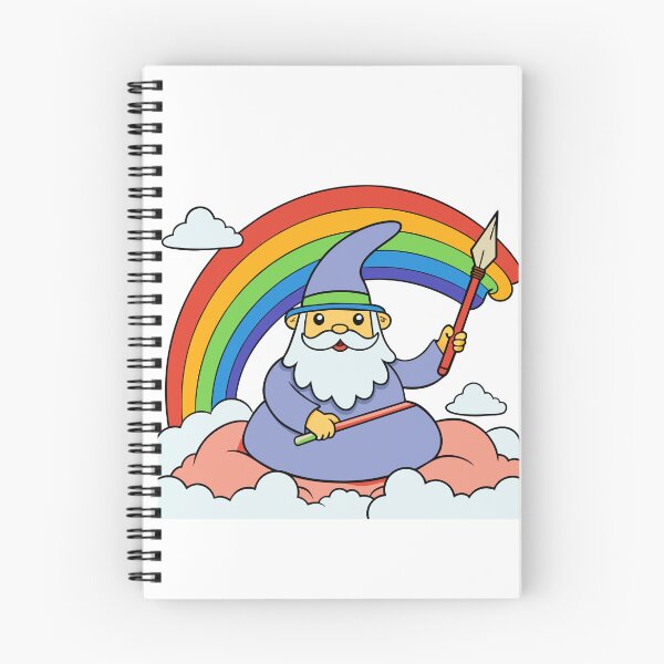 Item preview, Plump Rainbow Wizard Sitting on a Fluffy Cloud designed and sold by omerfdln34.