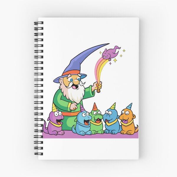 Item preview, Plump Rainbow Wizard Teaching a Group of Baby Dragons designed and sold by omerfdln34.