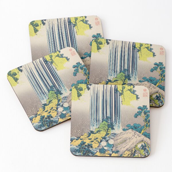 Item preview, Yoro Waterfall in Mino Province by Katsushika Hokusai designed and sold by Takeda-art.