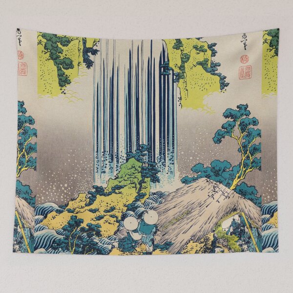 Item preview, Yoro Waterfall in Mino Province by Katsushika Hokusai designed and sold by Takeda-art.