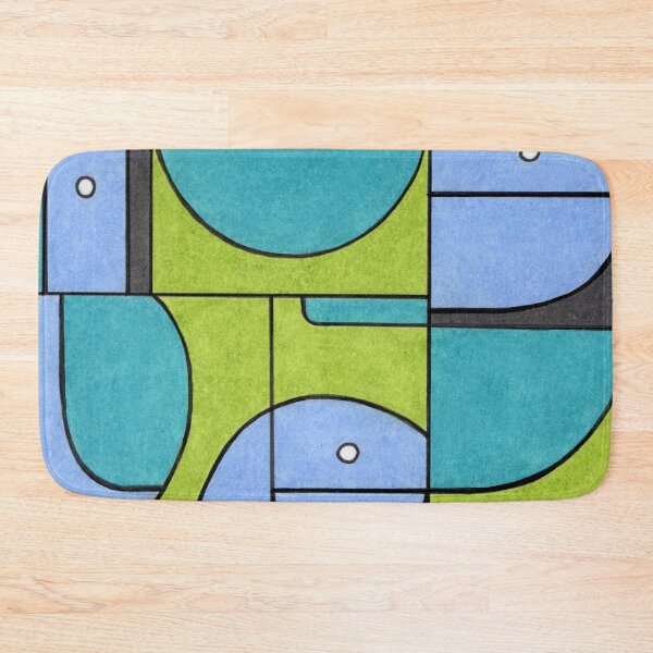 Item preview, Modern Geometric Abstract Art in Cool Tones designed and sold by TheJoeyStudio.
