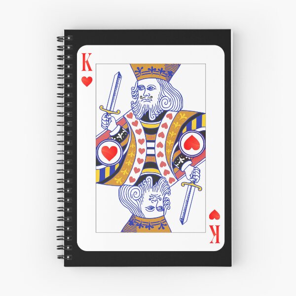 Item preview, king of hearts, deck of cards, card game designed and sold by Numbers-Art.