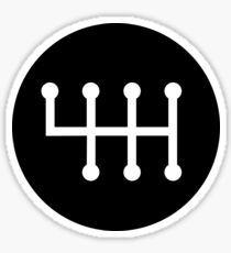 6-speed Manual Transmission Shift Pattern (reverse on top left) Sticker