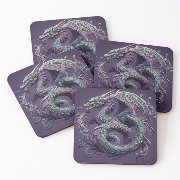 Item preview, THE GRAPE CELTIC DRAGON designed and sold by Foxlindesigns.