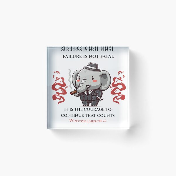 Item preview, Winston Churchill Elephant designed and sold by LemuellTrends.