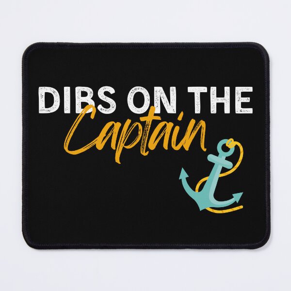 Item preview, Dibs On The Captain Funny Captain Wife Retro Boating Boat designed and sold by ArtFromBeyond.