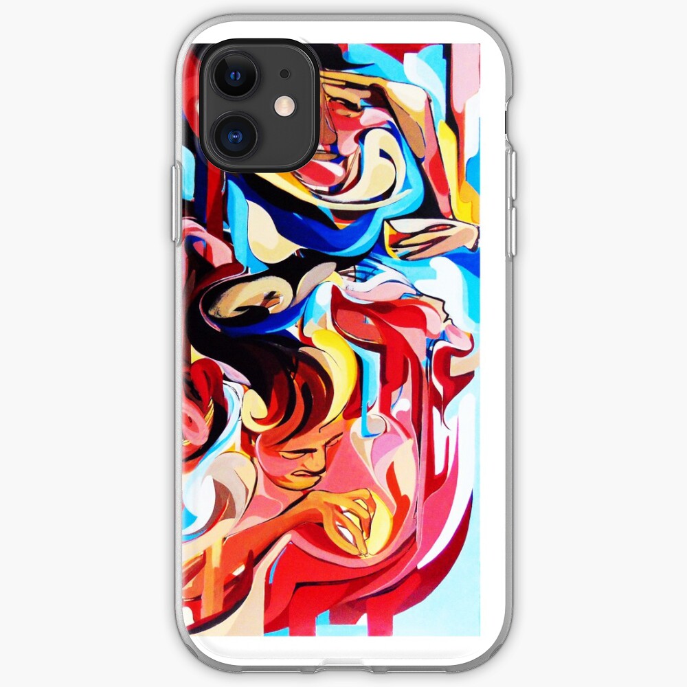 Expressive Abstract People Composition painting iPhone Case & Cover