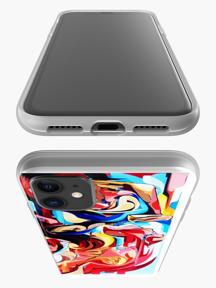 Alternate view of Expressive Abstract People Composition painting iPhone Case & Cover