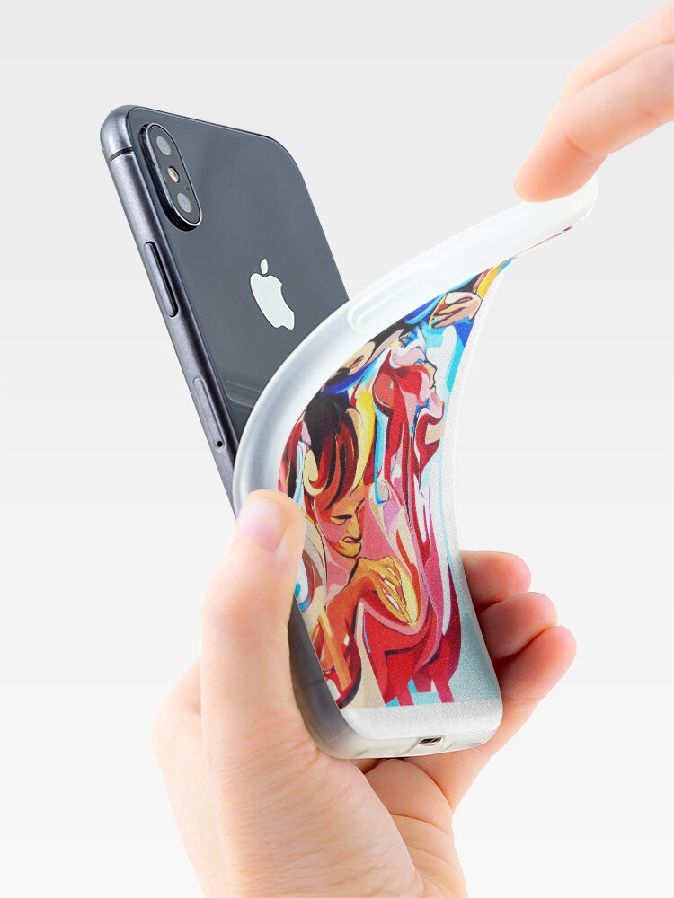 Alternate view of Expressive Abstract People Composition painting iPhone Case & Cover