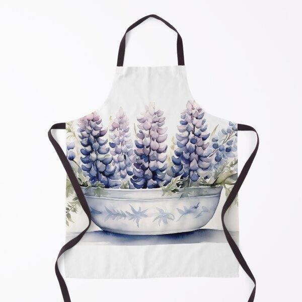 Item preview, Double Exposure White Background Bowl of Lupins illustration designed and sold by Roxane Bay.