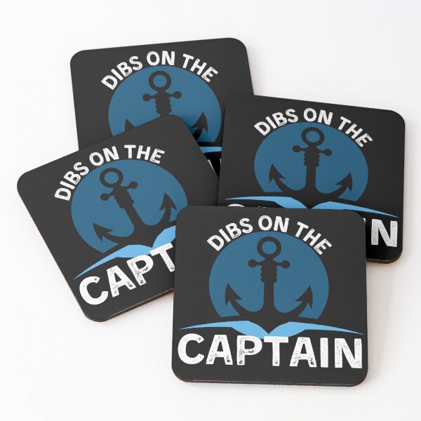 Item preview, Dibs On The Captain Funny Captain Wife Retro Boating Boat  designed and sold by ArtFromBeyond.