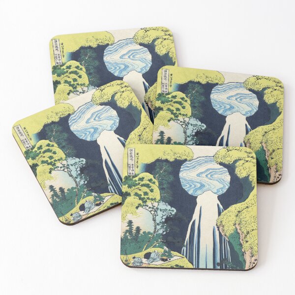 Item preview, The Amida Falls at Kisokaido Road by Katsushika Hokusai designed and sold by Takeda-art.