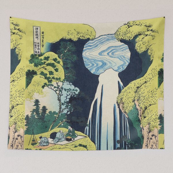Item preview, The Amida Falls at Kisokaido Road by Katsushika Hokusai designed and sold by Takeda-art.