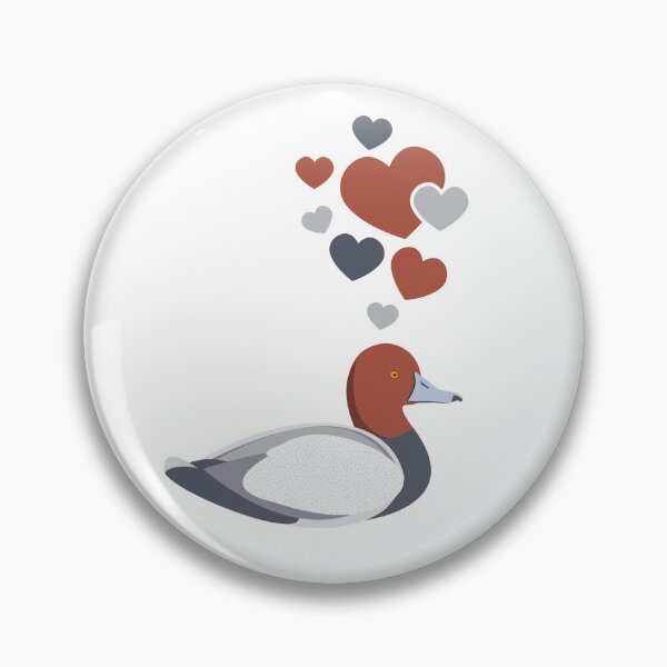 Item preview, Cute Canvasback Duck With Hearts designed and sold by eternallygifted.